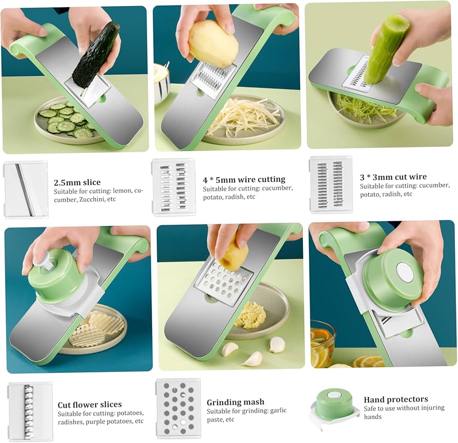 5 IN 1 Stainless Steel Vegetable Cutter