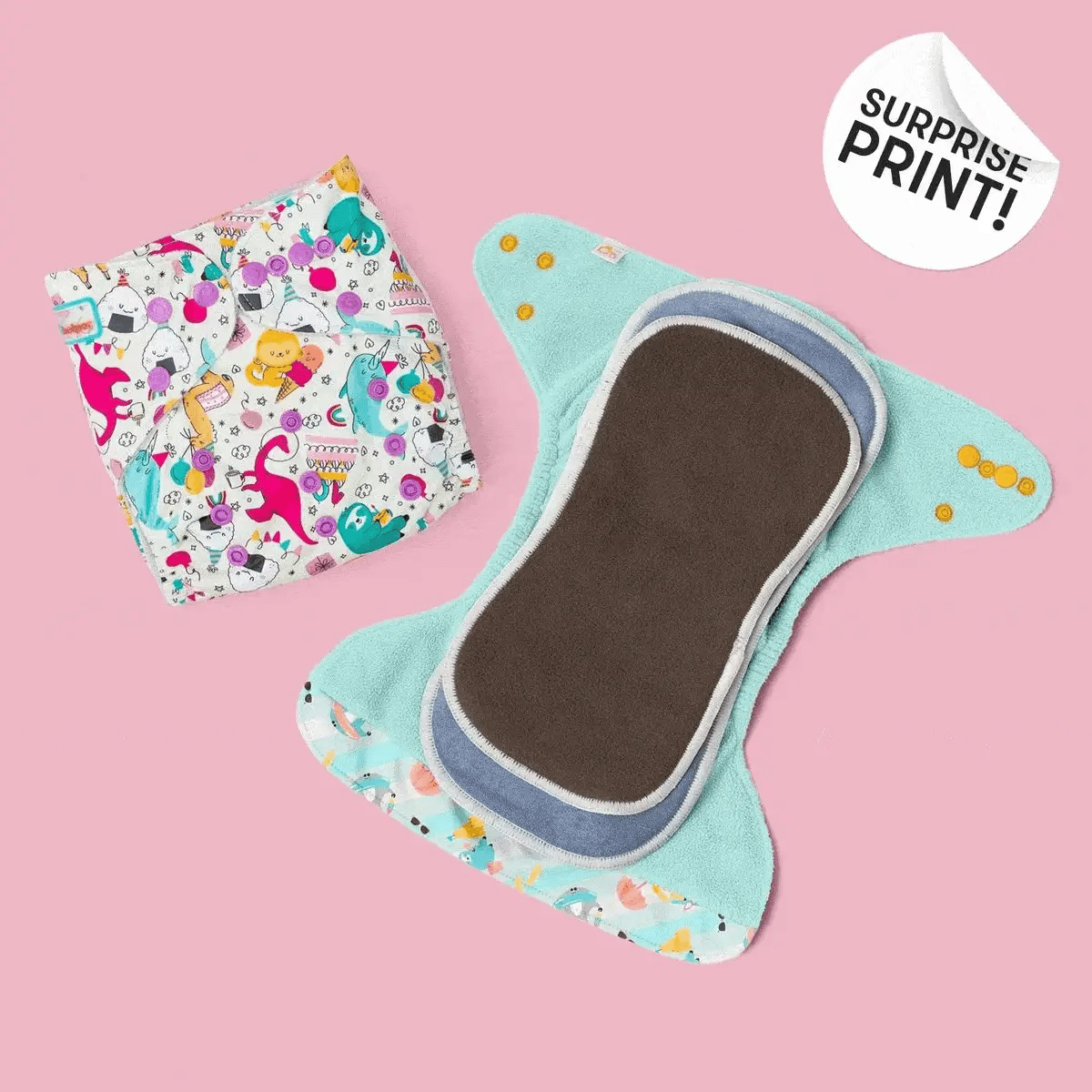 Kids' Free Size Reusable Diaper + Insert (0-36 months)