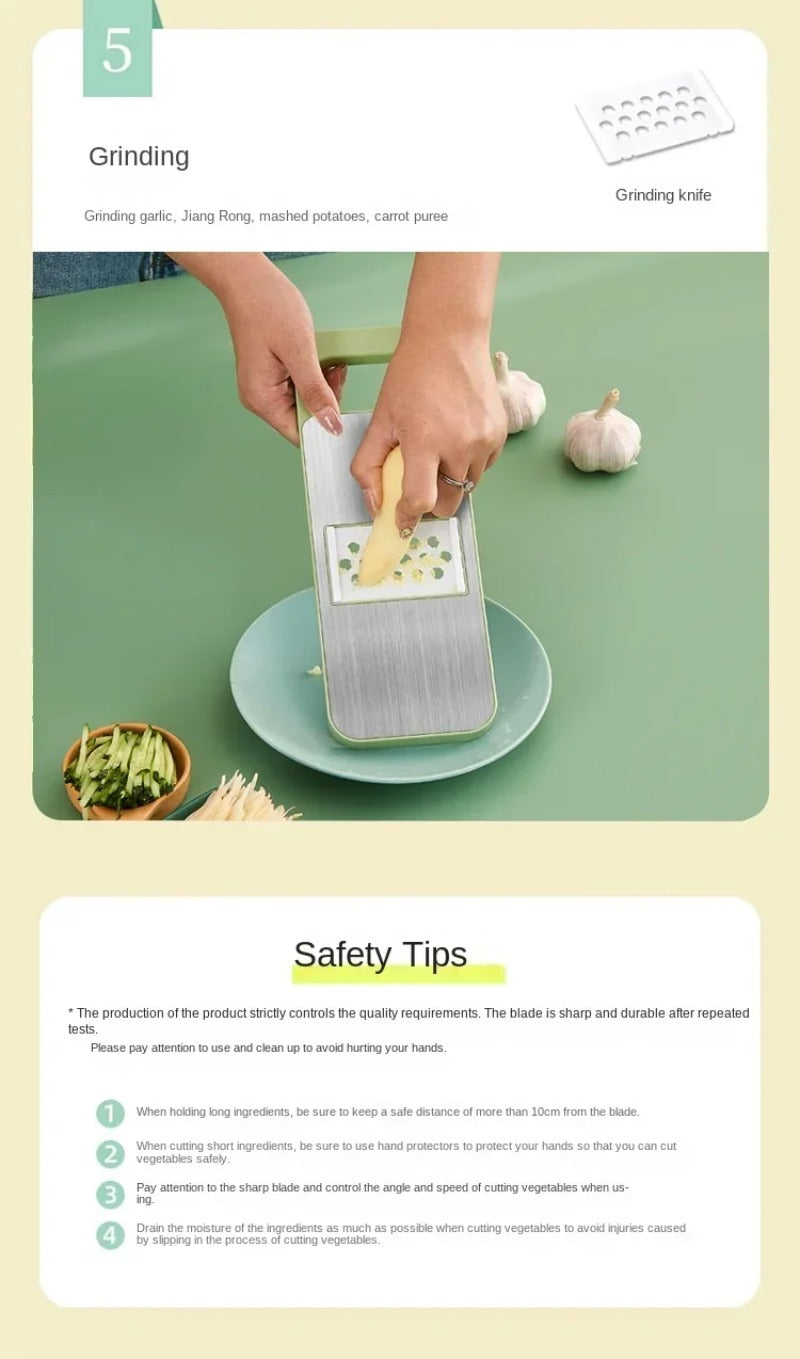 5 IN 1 Stainless Steel Vegetable Cutter