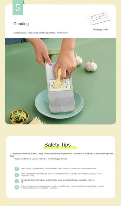 5 IN 1 Stainless Steel Vegetable Cutter