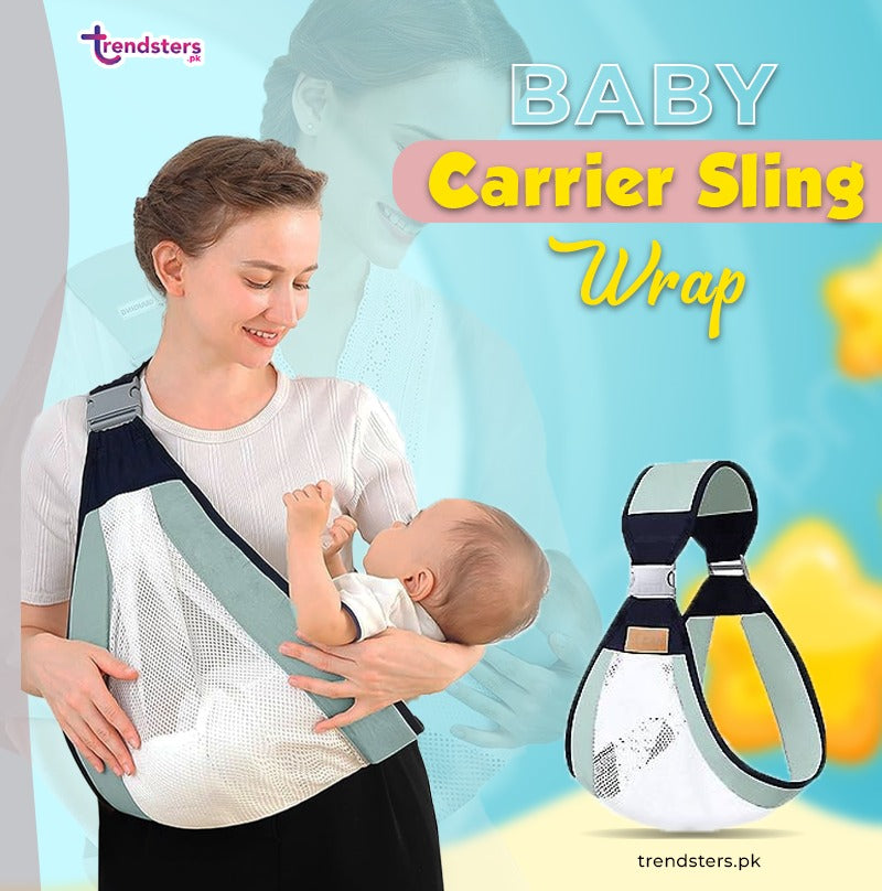 Baby Carrier Sling Wrap - Soft Cotton Ergonomic Baby Wearing Wrap