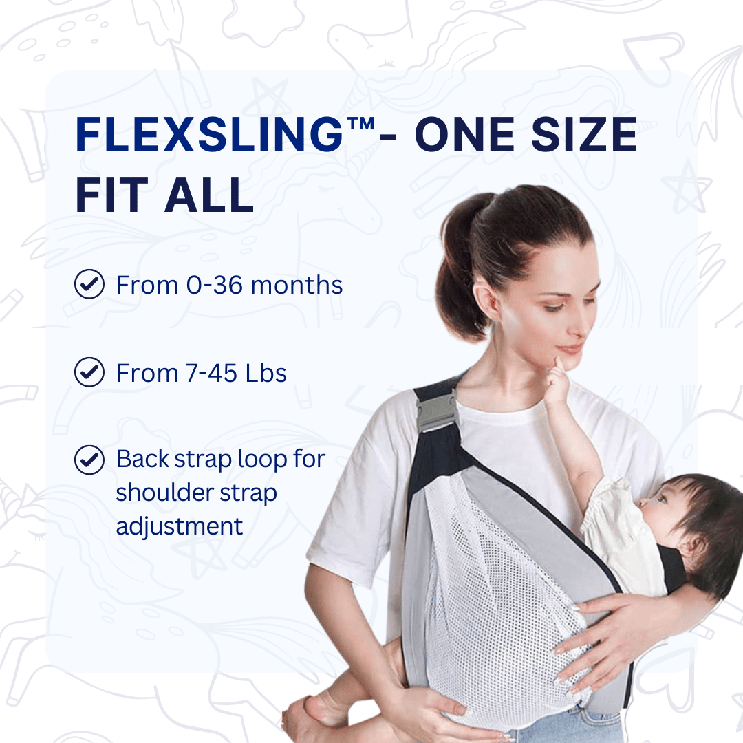 Baby Sling Wrap front carry position for newborns