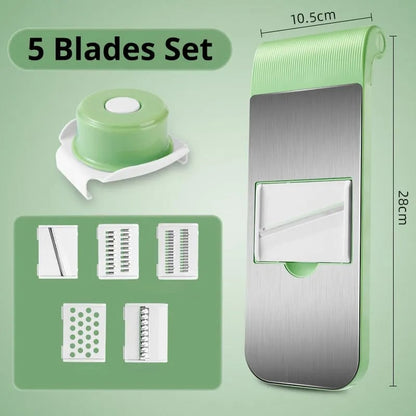 5 IN 1 Stainless Steel Vegetable Cutter