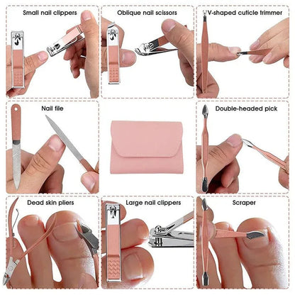 16 PCS Stainless Steel Manicure Pedicure Set